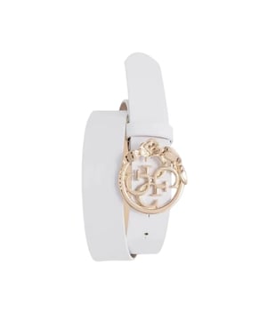Guess Vikky Damen Gürtel Weiß Synthetik. Authentisches Accessoire der Marke Guess - Streetwear/Sportswear Design von Guess - Guess für modebewusste Frauen, perfekt für den Alltag - Der weiße Guess Gürtel lässt sich ideal mit Ihrer Garderobe kombinieren - angenehmes Synthetikmaterial - klassisch - Vikky -