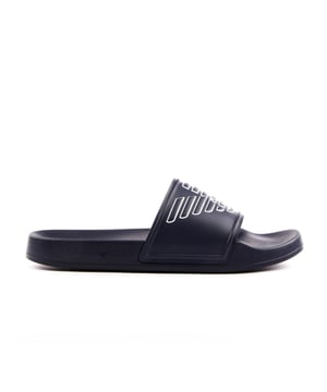 Claquette Emporio Armani Eagle Herren Blau Polyurethan. Authentischer Schuh der Marke Emporio Armani - Streetwear/Sportswear-Design von Emporio Armani - Emporio Armani für Herren Mode, perfekt für den Alltag - Die blaue Claquette Emporio Armani passt hervorragend zu Ihrer Garderobe - Bequemes Material aus Polyurethan - Klassische Schnalle - Eagle - Synthetisch