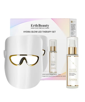 Illuminate your skin with the Hydra Glow LED  Set, a complete set designed to refresh and rejuvenate. Featuring a White LED Light Therapy Mask, this innovative device uses advanced light therapy to promote collagen production, reduce fine lines, and enhance your skin's natural glow. Paired with a nourishing Hyaluronic Acid Serum, this kit deeply hydrates and plumps the skin, leaving it feeling soft, smooth, and radiant. Perfect for all skin types, the Glow Therapy Kit is your go-to solution for a luminous, youthful complexion. Ideal for daily use to brighten and revitalize your skin.