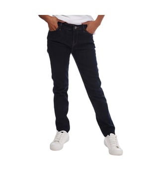 90% Katoen, 8% Polyester, 2% Elastaan. Ontwerp: Eenvoudig. Zakken: 2 zijzakken, 2 achterzakken, 1 muntzakje. Sluiting: Knoop, Ritsgat. Riemlussen. Geschikt voor: Mager.