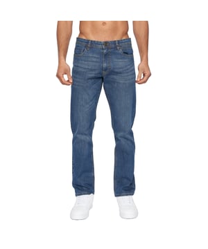 98% Cotton, 2% Elastane. Design: Plain. Pockets: 2 Side Pockets, 2 Back Pockets, 1 Coin Pocket. Fastening: Button, Zip Fly. Belt Loops, Branded Patch, Heat Transfer Main Label. Fit: Straight Leg.