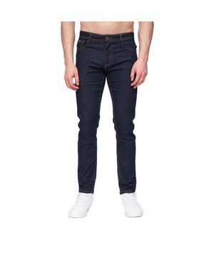 98% Cotton, 2% Elastane. Design: Plain. Pockets: 2 Side Pockets, 1 Coin Pocket, 2 Back Pockets. Fastening: Button, Zip Fly. Belt Loops. Fit: Slim.