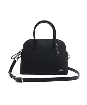 Marke: Lacoste. Gewebe: Piqué. PVC. Länge: 25,5 cm. Höhe: 18,5 cm. Tiefe: 6,5 cm. Riemenlänge: 140 cm. Taschenart: 1 Tasche hinten, Reißverschluss. Fächer: 1 Hauptfach, Mit Reißverschluss. Taschenmerkmale: verstellbarer Schulterriemen, Trageschlaufen, Abnehmbarer Griff. Design: Logo, Unifarben.