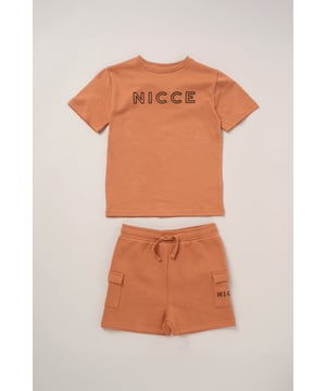 Built for busy Spring/Summer days, this breathable cotton tee and comfy sweat short combo from Nicce is a go-to for play and chill time. The elasticated tunnel waistband with drawcord keeps things snug, while soft fabrics move with them. Two versatile pieces, endless outfit options.