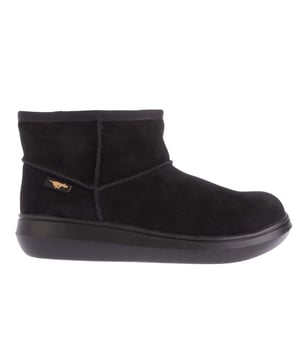 Boven: Suède. Voering: Faux omgekeerd lam. Buitenzool: Rubber. Platform. Hakhoogte: 3,5cm. Snit: Enkel. Ontwerp: Eenvoudig. Teenstijl: Rond. Bevestiging: Pull-On.
