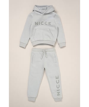 Perfect for play or winding down, this matching hoody and jogger set from Nicce offers soft comfort with a casual edge. Crafted from cosy brushed-back sweat fabric with a self-lined hood and stretchy ribbed details for a snug fit. A flat cotton drawcord adds a functional finish.