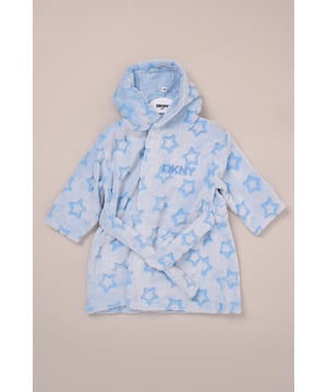 Wrap them up in comfort with this super-soft fleece robe from DKNY, made from lightweight coral fleece that's perfect for warmer months. Ideal for post-bath snuggles or early morning routines, it features a soft belt tie and an easy, relaxed fit. A must-have for Spring/Summer cosiness.