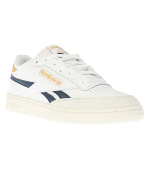 Obermaterial: Leder. Marke: Reebok. Futterstoff: Deckbrandsohle. Einlegesohle: EVA Schaum, Wattiert. Mittelsohle: Gestanztes EVA. Laufsohle: Abriebfest, Gummi. Ösen: 7. Absatz: Flach. niedrig geschnitten. Design: Logo, Perforiert, Seitenstreifen. Zehenstil: Rund. Zum Schnüren. Verpackung: Fenster-Schachtel.