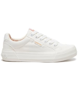 Upper: Canvas, Cotton. Insole: Double Layer, EVA, Memory Foam, Stretch Jersey. Sole Features: Platform. Fastening: Lace Up. Fabric Technology: Plush Foam. Brand Label. Flat. Heel Height: 3.3cm. Cut: Low Cut. Design: Plain. Toe Style: Rubber Toe Cap.