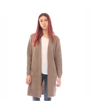 81% Acryl, 19% Polyester. Stof: Jade, Gebreid. Ontwerp: Eenvoudig. Hem: Ribben. Stoftechnologie: Zacht. Manchet: Gemonteerd, geribbeld. Mouwtype: Met lange mouwen. Halslijn: Open. Zakken: 2 Voorzakken. Bevestiging: Geen bevestiging. 6 VK: 30 in. 8 UK: 32 in. 10 VK: 33 in.