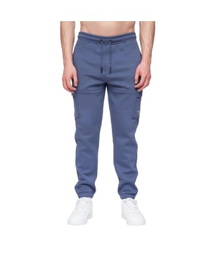 65% Baumwolle, 35% Polyester. Gewebe: angerautes Material. Design: Unifarben, Geprägtes Logo. Bündchen am Knöchel, Metall-Ösen. Taschenart: Zwei Seitentaschen, Zwei Cargotaschen, 2 Taschen hinten, Klappenverschluss. Taille: mit Kordelzug, Elastisch.