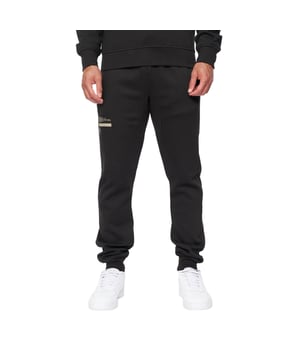 65% Baumwolle, 35% Elastan. Design: Logo. Gewebetechnik: Atmungsaktiv. Taschenart: Zwei Seitentaschen. Taille: mit Kordelzug, Elastisch. Passform: Schmal zulaufend. Saum: Anliegend.