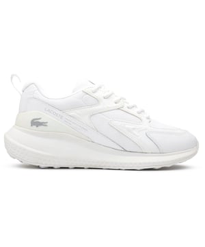 The L003 Neo lifestyle trainer from Lacoste fuses statement aesthetics with sport-informed detailing. Featuring bold styling but with added technical details, including a mix of premium materials, a durable, wedged sole and ergonomic features. This modern sports shoe showcases the traditional Lacoste branding including the famous croc symbol on the side.