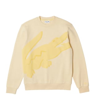 Materiaal: Biologisch katoen. Stof: Vlies. Ontwerp: Logo. Hem: Ribben. Halslijn: Crew Neck, Ribbed. Mouwtype: Met lange mouwen. Manchet: Ribbel. Pasvorm: Klassiek. Bevestiging: Trek aan de achterkant. XS: 36 in.