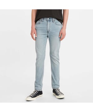 Gulp met rits en knoopsluiting.Klassiek ontwerp met vijf zakken.Riemlussen.Merkknoop in taille en klinknagels.Skinny pasvorm.