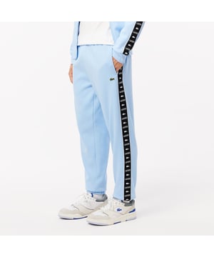XH7412 Jogger Logo Stripe Track Pants Drawstring waist Tapered fit  Brushed fleece Sewn-on embroidered crocodile on front  Jogger Logo Stripe Track Pants Drawstring waist Tapered fit  Brushed fleece Sewn-on embroidered crocodile on front