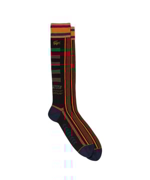 87% Baumwolle, 10% Polyamid, 3% Elastan. Gewebe: Jacquard. Marke: Lacoste. Design: Logo, Mit Streifen. Bündchen: gerippt.