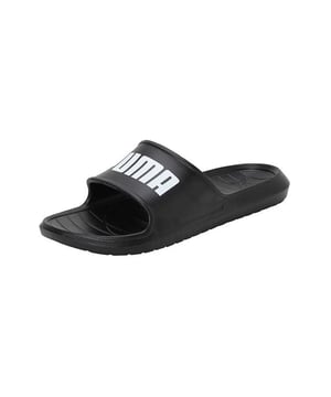 Marke: Puma. Obermaterial: Synthetischer Stoff. Einlegesohle: EVA, Strukturiert. Laufsohle: Synthetischer Stoff. Gewebetechnik: Leicht. Doppelte Dichte. Absatz: Flach. Design: Logo. Zehenstil: offen. Zum Hineinschlüpfen.