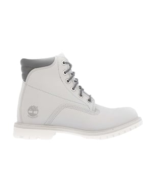 Obermaterial: Vollnarbenleder, Weich. Marke: Timberland. Futterstoff: rPET (Recyceltes Polyethylen-Terephthalat). Länge: 15,24 cm. Einlegesohle: Gegen Ermüdung, Herausnehmbar. Laufsohle: Sohle mit hohem Profil, Gummi. Ösen: 6. Gewebetechnik: Wasserfest. Gepolsterter Schaftrand, Nahtversiegelte Konstruktion, Stahlschaft. Absatz: Blockabsatz. Design: Logo, Unifarben. Zum Schnüren.