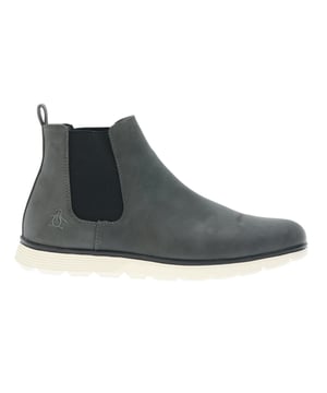 Bovenstuk: Synthetisch. Binnenzool: Verstevigd. Buitenzool: Rubber. Dubbele elastische binnenvoering, treklipje, versterkte hiel. Platte Hak. Snijding: Mid Cut. Ontwerp: Geborduurd logo. Teenstijl: Rond. Bevestiging: Pull-On.