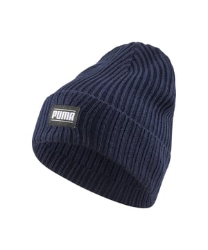 100% Polyester. Stof: Gebreid. Ontwerp: Logo, Ribbed. Omhoog gedraaid manchet, geweven label.