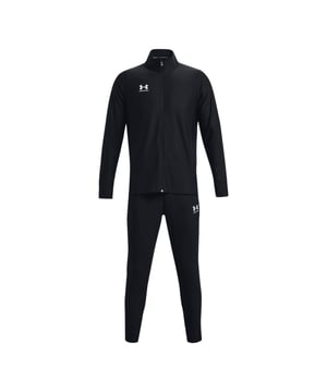 100% Polyester. Gewebetechnik: Atmungsaktiv, Leicht, Feuchtigkeitsabweisend, Schnell trocknend. Gewebe: Jerseyware. Design: Logo, Unifarben. Taille: Elastisch, Kordelzug innen. Durchgehender Reißverschluss, Zum Überziehen. Inhalt: 1 Hose, 1 Jacke. Taschenart: Zwei Seitentaschen. Langärmlig. Stehkragen. Saum: Reißverschluss.