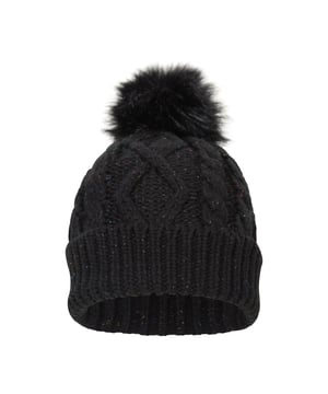 Voering: Fleece. Stof: Zachte aanraking. Ontwerp: Gebreid. Faux Fur Pom Pom, omgeslagen manchet. Stoftechnologie: Waterdicht.