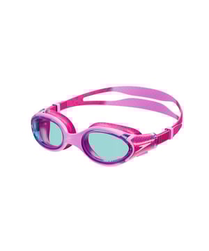 Polycarbonaat Lens. Ontwerp: Contrast, Gegroefd, Logo. Biofuse, Drukknop, Tractieversnellingen. Zonne-rating: UV 400. Mistwerend, Flexibel, Laag profiel, Zacht dicht montuur, Breed perifeer zicht. Geschikt voor: Junioren van 6 tot 14 jaar.