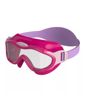 Design: Contrast Colour, Logo. Biofuse. Cushioned. 100% UV Protection, Anti-Fog, Blocks UVA and UVB Rays. Suitable for: Children Aged 2-6 Years. Clear Lens. Soft. Fastening: Touch Fastening.