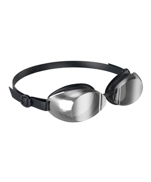 100% UV-bescherming, verstelbare neusbrug, anti-condens, blokkeert UVA- en UVB-stralen, vermindert helderheid en schittering. Chroom spiegelglas. Sluiting: Hoofdband.