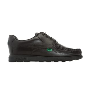 Bovenkant: Leder. Voering: Textiel. Buitenzool: Rubber. 4 Oogjes. Gemerkte hiel, Gemerkte tong, Gevoerde enkel, Stiksel detailafwerking. Vlakke. Snijden: Laag gesneden. Ontwerp: Eenvoudig. Teenstijl: Rond. Sluiting: Vetersluiting.