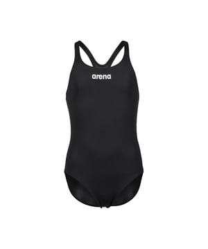 Material: Polyester. Design: Logo, Plain. Fastening: Pull-On. Back Style: Racerback. Neckline: Scoop. Fabric Technology: Chlorine Resistant, MaxLife Eco, Quick Dry, UV Protection. Sustainability: Made from Recycled Materials.