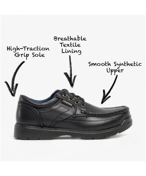 US Brass STUBBY Boys Lace-Up Casual Shoes Black

 Upper Material: Synthetic

Lining Material: Fabric

Sole Material: Rubber

Closure/Fastening: Lace-Up

Features: Comfort,Breathable,Adjustable

Toe Shape: Square

Shoe Width: Regular

Item Weight: 1.1 KG

Heel Height: Flat (Under 2.5cm)

Shoe Style: School

Gift Boxed: No
Product Code: B881A