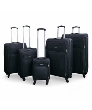Werten Sie Ihre Reiseausrüstung mit diesem stylischen und praktischen erweiterbaren Hartschalengepäckset auf, komplett mit einer kompakten Untersitzoption. Konzipiert für Haltbarkeit, zusätzlichen Platz und reibungslose Mobilität, ist es der perfekte Begleiter für jede Reise. Eigenschaften: • Erstklassiger Weichschalenschutz – Hergestellt aus hochwertigem Nylon, einem stoßfesten Material, das Ihre Sachen vor Stößen und Stürzen schützt. • Integriertes Zahlenschloss – Jeder Koffer verfügt über ein integriertes Schloss, um Ihre Sachen zu schützen und gleichzeitig die Reisesicherheitsstandards zu erfüllen. • Erweiterbares Design – Brauchen Sie zusätzlichen Platz? Der Erweiterungsreißverschluss bietet bis zu 20 % mehr Platz, perfekt für Souvenirs oder unerwartete Extras. • 4-Rad-Spinnersystem – Gleiten Sie mühelos durch Flughäfen dank der um 360° drehbaren Räder, die reibungslose, stabile Bewegung bieten. • Leichte Bauweise – Konzipiert für Robustheit und dennoch Leichtigkeit, sodass Heben und Tragen mühelos gelingt, ohne dass die Haltbarkeit darunter leidet. Größe und Spezifikationen: • Unter dem Sitz: 36 x 31 x 21 cm (erweiterbar auf 26 cm) | 2,05 kg | 33 l • Handgepäck: 50,5 x 37 x 26 cm (erweiterbar auf 31 cm) | 2,5 kg | 41 l • Mittel: 70 x 45 x 29 cm (erweiterbar auf 34 cm) | 3,0 kg | 80 l • Groß: 79 x 49 x 32 cm (erweiterbar auf 37 cm) | 3,5 kg | 99 l • XL: 80 x 52 x 35 cm (erweiterbar auf 40 cm) | 4,0 kg | 129 l Stilvoll, sicher und für jedes Abenteuer geeignet – reisen Sie leichter und cleverer mit dieser All-in-One-Gepäcklösung.