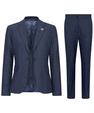Command attention in the boardroom or at formal events with this elegant Women's 3-Piece Suit, styled in a sophisticated navy blue Prince of Wales check pattern. Designed with a flattering tailored fit, the suit enhances your silhouette while offering all-day comfort. Crafted from a premium blend of 65% polyester and 35% viscose, it delivers both durability and a luxurious feel—ideal for long hours in professional settings. The versatile set includes a structured blazer, a matching vest, and coordinating trousers, allowing you to wear the pieces together for a complete look or separately to suit various occasions.
Elegant Prince of Wales Check Design: Sophisticated navy blue check pattern for a polished, professional look
Tailored Fit: Precision-cut to flatter your natural shape while ensuring comfort
Premium Quality Fabric: Durable and soft blend of 65% polyester and 35% viscose
Versatile 3-Piece Ensemble: Includes blazer, vest, and trousers for flexible styling options
Ideal for Business and Formal Wear: Perfectly suited for the office, meetings, or special events