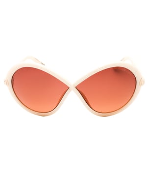 Experience true luxury with the Tom Ford Gradient Bordeaux Lensed Ivory Frame Sunglasses. Designed with impeccable craftsmanship and precision, these sunglasses exude elegance and sophistication. The unique gradient bordeaux lenses add a touch of boldness to the classic ivory frame, making them the perfect statement piece for any occasion. Trust in Tom Ford to elevate your style and make a lasting impression