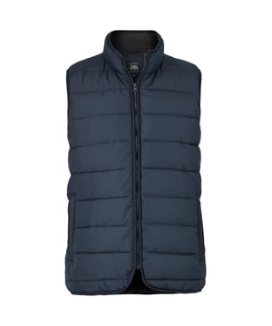 A sustainable choice, this quilted gilet is made using recycled fabrics, including the padding. There's multiple pockets to keep your essentials safe, while the back is cut a little longer than the front to avoid gaping. Tunnel quilted showerproof 100% ocean recycled polyester outer.  Eco friendly down-like 230g wadding for good insulation without the weight.  Lined in 100% grey polyester microfleece.  Outside 2 zipped welt pockets, inside one chest pocket.  Back is a little longer than front.  Funnel neck with front zip.  Centre back length on a size Medium is 72.5cm.  Can be dry cleaned.  Presented in fully recyclable packaging.