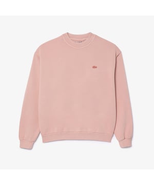 SH7506 Loose Fit Natural Dye Jogger Sweatshirt Organic cotton fleece Loose fit wijde mouwen Crew hals Geborduurde krokodil op borst Loose Fit Natural Dye Jogger Sweatshirt Organic cotton fleece Loose fit wijde mouwen Crew hals Geborduurde krokodil op borst