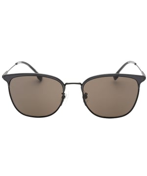 Maak kennis met de Hugo Boss Dark Ruthenium Grey Frame Grey Lens Zonnebril, het ultieme accessoire voor wie waarde hecht aan stijl en kwaliteit. Met een strak en modern design straalt deze zonnebril verfijning en zelfvertrouwen uit. Val op met de perfecte combinatie van een donker rutheniumgrijs montuur en grijze glazen. Ontworpen met precisie en aandacht voor detail, biedt deze zonnebril een perfecte pasvorm en ongeëvenaard comfort. Voeg een vleugje luxe toe aan je look met het montuur van 57x19x150. Verbeter je stijl en maak een statement met deze Hugo Boss zonnebril