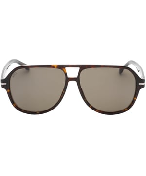 Ervaar de luxe van Hugo Boss met hun Havana Brown Framed Grey Lens zonnebril, met afmetingen van 59x12x145. Voeg een vleugje verfijning en stijl toe aan je outfit met deze hoogwaardige zonnebril. Perfect voor elke gelegenheid en gegarandeerd een statement, deze zonnebril is een must-have voor elke modebewuste persoon