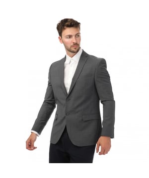 Außenmaterial (%): 88% Wolle, 8% Polyester, 4% Elastan. Futtermaterial (%): 100% Polyester. Design: Unifarben. Revers. Langärmlig. Seitliche Schlitze. Passform: Schmal. Taschenart: Zwei Taschen, Klappenverschluss. Einreihig.