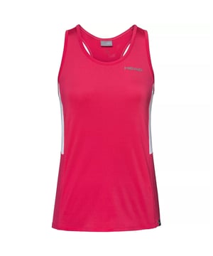 Play your best in the Head Club Women’s Tennis Vest—a sleek, high-performance top designed for comfort, breathability, and unrestricted movement. Ideal for both practice sessions and match days, this vest combines athletic style with functional design.
Key Features:
Moisture-Wicking Fabric: 

Helps keep you cool and dry by efficiently managing sweat.

Breathable Mesh Inserts: 

Enhance ventilation in high-heat areas for added comfort.

Classic Sleeveless Cut: 

Offers full range of motion for powerful serves and agile movement.

Slim Athletic Fit: 

Tailored to flatter without restricting, ideal for performance and style.

Soft Stretch Material: 

Ensures comfort and freedom of movement during intense play.

Subtle Head Branding: 

Clean design with minimal logo detailing for a refined, sporty look.

Whether you're training or competing, the Head Club Tennis Vest supports your game with a professional feel and everyday versatility.