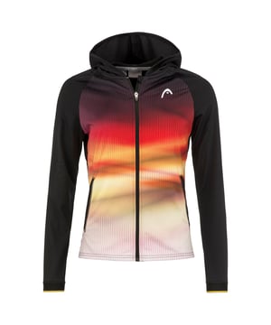 Stand out in style and performance with the Head DTB Breaker Women’s Multicolour Track Jacket. Designed for athletes who appreciate bold design and functional comfort, this jacket blends high-energy color with premium performance details—perfect for warm-ups, cool-downs, or everyday wear.
Key Features:
Eye-Catching Multicolour Design: 

A dynamic mix of vibrant hues adds a fresh, sporty edge to your look.

Lightweight &amp; Breathable Fabric: 

Keeps you comfortable during activity with moisture-wicking performance.

Full-Zip Front: 

Makes it easy to layer and adjust ventilation as needed.

Stand-Up Collar: 

Provides added coverage and a sleek athletic silhouette.

Side Pockets: 

Functional and discreet, ideal for carrying small items or warming your hands.

Elastic Cuffs and Hem: 

Ensures a secure fit and helps block out the chill.

Official DTB Branding: 

Features Deutscher Tennis Bund (German Tennis Federation) logo for a professional touch.

Whether you're training, traveling, or just on the go, the Head DTB Breaker Multicolour Track Jacket keeps you stylish and ready for action.