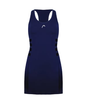 Play with precision and style in the Head EOS Women’s Blue Tennis Dress—a sleek, high-performance dress engineered for comfort, freedom of movement, and a standout look on the court. With a flattering fit and functional details, it’s built to support your game from the first serve to the final point.
Key Features:
Moisture-Wicking Technology: 

Keeps sweat under control to maintain comfort during intense matches.

Lightweight Stretch Fabric: 

Moves with your body for unrestricted play and full range of motion.

Built-In Inner Shorts: 

Provide added coverage and support so you can move confidently.

Flattering Silhouette: 

Athletic cut with a feminine shape for style and performance.

Breathable Mesh Panels: 

Enhance ventilation in key areas to keep you cool.

Racerback Design: 

Supports upper-body mobility for powerful strokes.

Bold Blue Colorway: 

Fresh and vibrant look with subtle Head branding for a polished finish.

From match play to training sessions, the Head EOS Tennis Dress is your go-to for reliable performance and confident style.
 