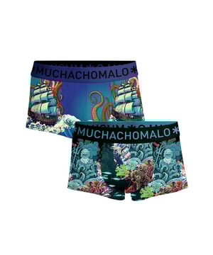 Die Boxershorts/Unterhosen von Muchachomalo sitzen wie angegossen und sind aus hochwertiger Baumwolle gefertigt. Ein weiches, elastisches Logobündchen aus Mikrofasermaterial sorgt für zusätzlichen Komfort.  Spezifikationen • Normale Passform • Flach genähte Nähte für zusätzlichen Komfort • Weiches Bündchen mit dem Muchachomalo-Logo  Pflege • Waschbar bei 30 Grad • Nicht im Trockner trocknen • Bügeln bei mäßiger Temperatur (2 Punkte)  Warum Muchachomalo? Muchachomalo arbeitet nur mit Fabriken, die BSCI- und OEKO-TEX-zertifiziert sind. Diese Fabriken haben es sich zum Ziel gesetzt, die Arbeitsbedingungen kontinuierlich zu verbessern. Sie setzen sich für das Recht auf die Bildung von Gewerkschaften, sichere Arbeitsbedingungen und gegen Zwangs- und Kinderarbeit ein. Sie ermöglichen es auch Verbrauchern und Unternehmen, verantwortungsvolle Entscheidungen zu treffen, die unseren Planeten für zukünftige Generationen schützen.