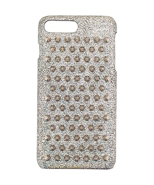 Christian Louboutin Womens IPhone 7+/8+ Case Holographic Silver W Silver Studs