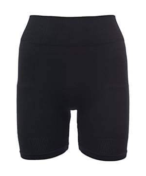 Body: 94% Nylon, Body: 6% Elastane Womens South Beach Rib High Waisted Short In Black