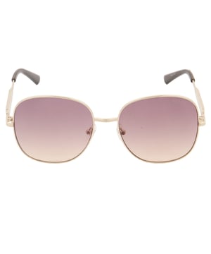 Get ready to elevate your style game with these stunning Guess Gold Frame Gradient Bordeaux Lensed Sunglasses! Make heads turn and hearts flutter with these must-have shades that exude sophistication and luxury. Embrace the golden glow and let the gradient bordeaux lenses add a touch of mystery and allure to your look. Trust us, these sunglasses are worth the investment! (56X14X135)