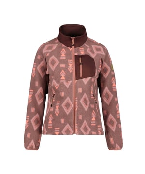 Icepeak Jacket Voor Vrouwen. Elastische manchetten. Twee voorzakken met rits. Borstzak met rits. Het thermische materiaal is warm en lichtgewicht en droogt snel.