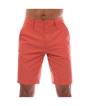 Mens Timberland Claremont Poplin Chino Shorts in coral.- Button-and-fly closure.- Side pockets.- Two back pockets.- Leather badge.- Comfort stretch.- Regular fit.- 98% Cotton  2% Elastane.- Ref: A5U2KEI41